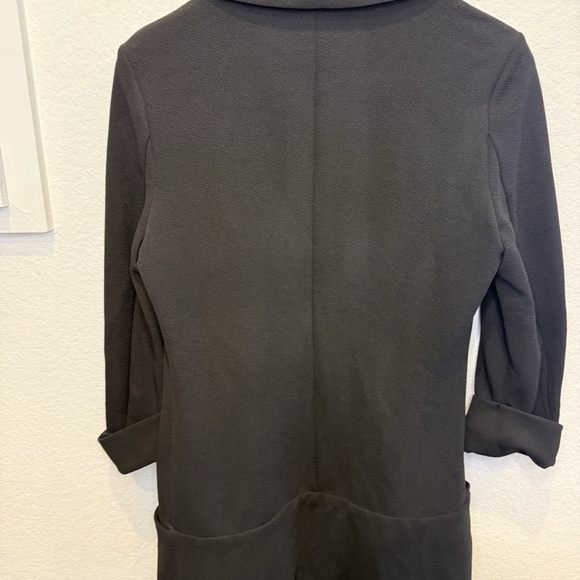 French Mauve Melanie Knit Jacket Black Size Med Blazer Stylish Comfortable Work - Picture 6 of 8